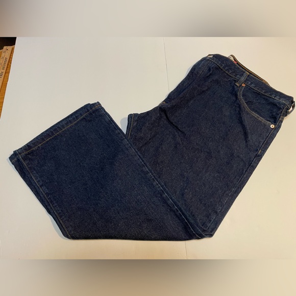 Levi’s Levi Strauss Dark Wash 517 517’s 44 x 32 Boot Cut Premium Denim Jeans - Picture 6 of 10